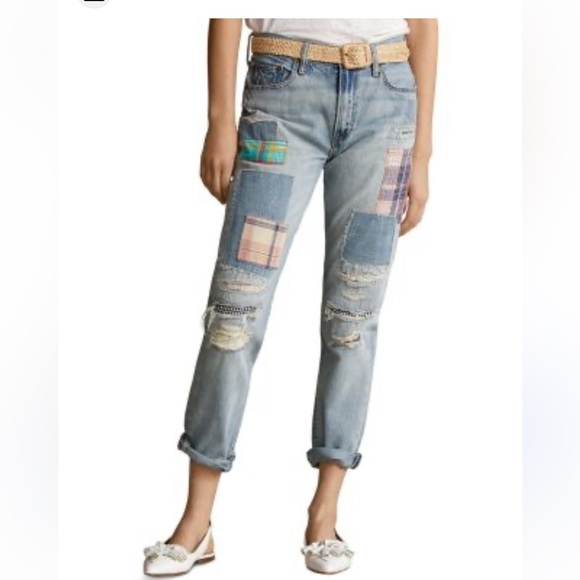 Ralph Lauren patch work every boyfriend jeans size 27 - Picture 9 of 9